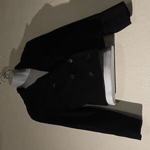 c VTG. HELLAS SZ. 8 SHORT BLK JACKET MADE IN THE USA